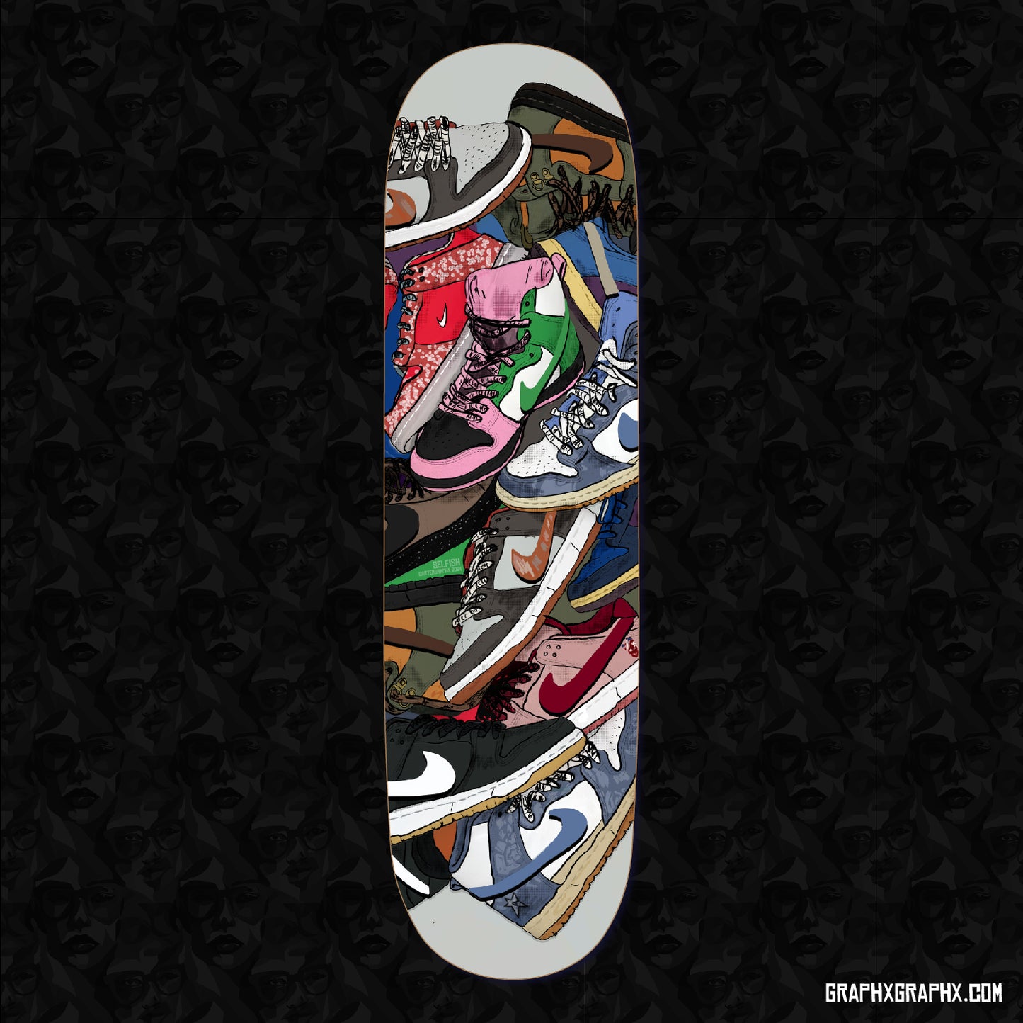 Selfish SB's Everywhere - Limited Edition Skateboard Art Deck. FREE Shipping