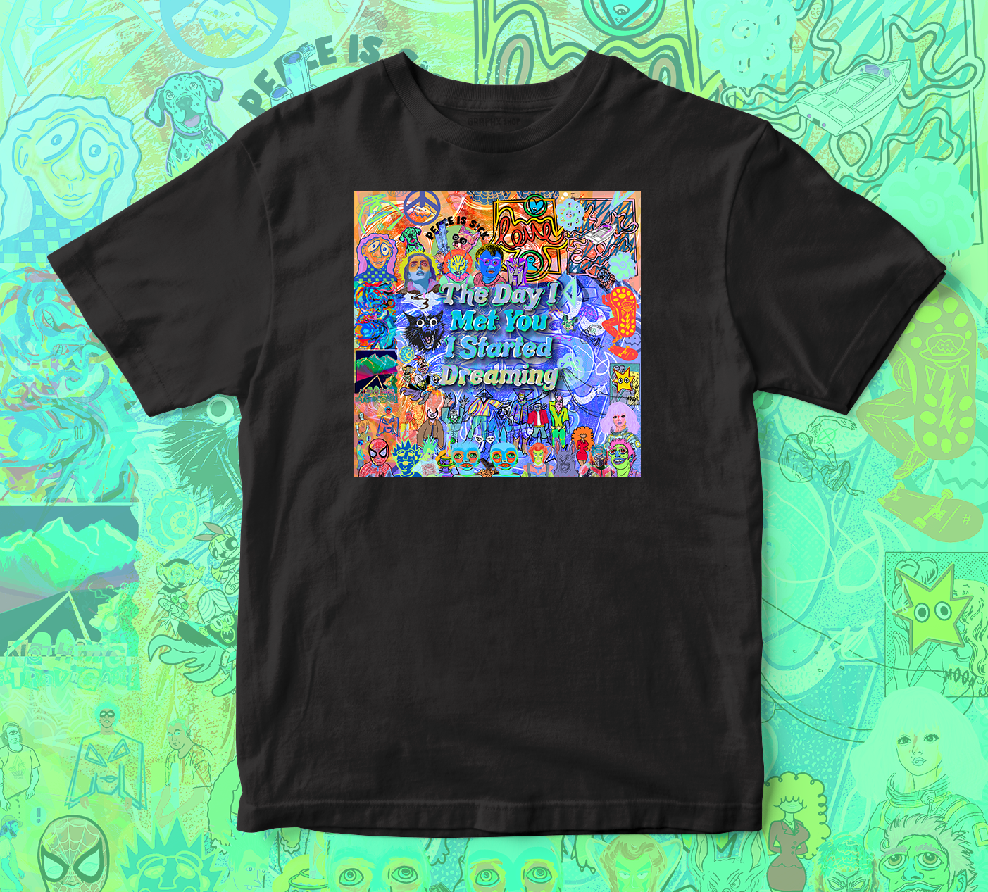 "LATENIGHTSKETCH 2023" Collage - T-Shirt
