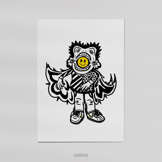 Scared Smiley  Print